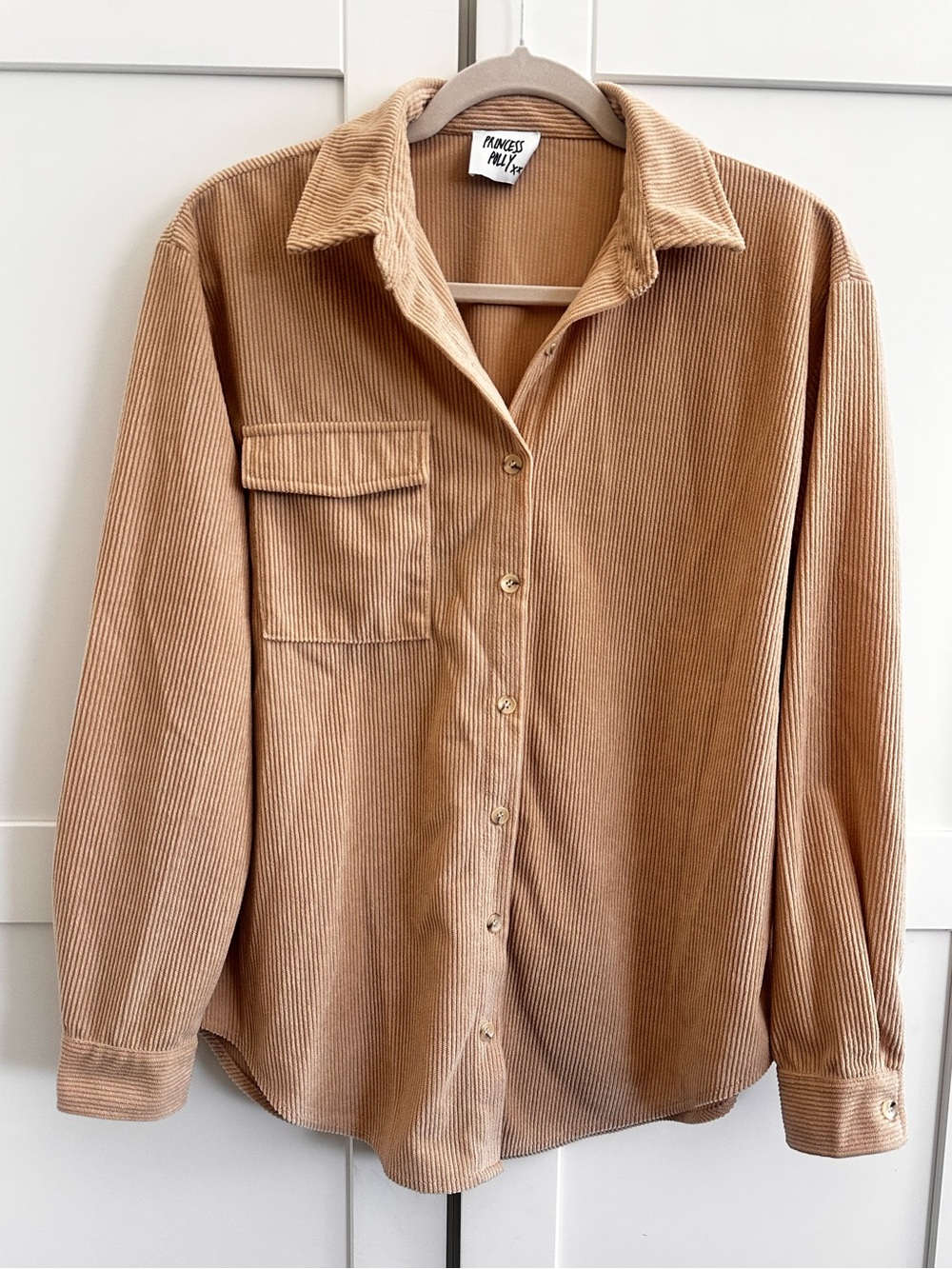 Princess Polly Oversized Corduroy Button-Up – US 4 / AU 8